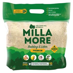 MILLAMORE Premium Podestýlka pro hlodavce štěpky osika, Hmotnost balení: 2 kg obraz
