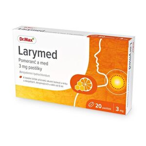 Dr. Max Larymed pomeranč a med 3 mg 20 pastilek obraz