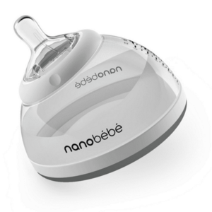 Nanobébé Přechodová láhev 240 ml 1ks - šedá obraz