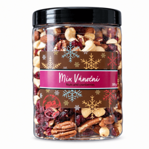 Alika Mix Vánoční Nuts&Cranberries dóza 500 g obraz