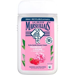 Le Petit Marseillais Bio Malina & Pivoňka krémový sprchový gel 250 ml obraz