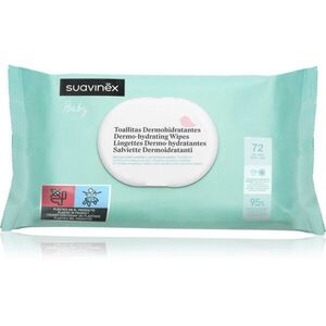 Suavinex Baby Dermo-hydrating Wipes vlhčené ubrousky na obličej a tělo 72 ks obraz