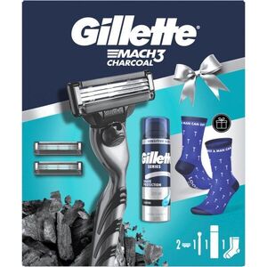 Gillette Mach3 Charcoal dárková sada pro muže obraz