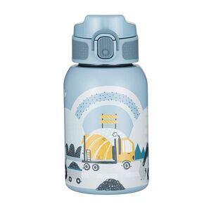 PETITE&MARS Nerezová termo láhev se slámkou work zone 12 m+ 350 ml obraz