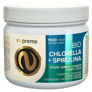 NUPREME Chlorella + Spirulina BIO Jumbo 1500 tablet obraz