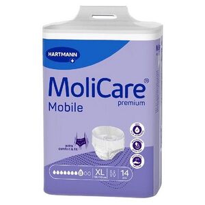 MOLICARE Mobile inkontinentní natahovací kalhotky 8k XL 14 kusů obraz