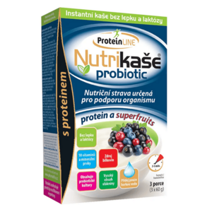 PHARMALINE Nutrikaše probiotic protein a superfruits 3 x 60 g obraz