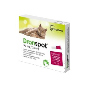 Dronspot 96 mg/24 mg pro velké kočky spot-on 2x1, 12 ml obraz