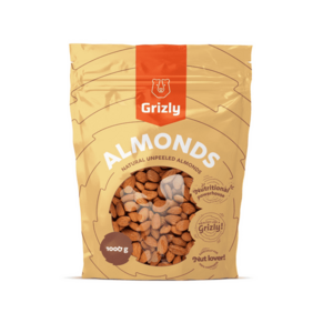 Grizly Mandle Natural neloupané 1000 g obraz