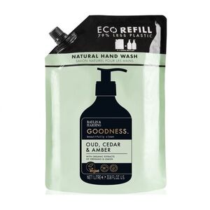 Baylis & Harding Tekuté mýdlo na ruce Oud, Cedr & Ambra náhradní náplň 1000 ml obraz