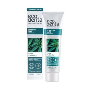 ECODENTA Zubní pasta na citlivé zuby s CBD a probiotiky 100 ml obraz