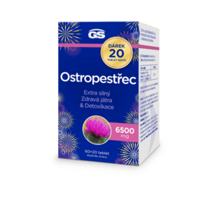 GS Ostropestřec 6500 mg 60+20 tablet obraz