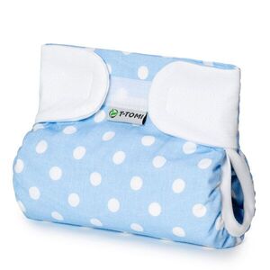 T-tomi Ortopedické abdukční kalhotky - suchý zip Blue polka (3-6kg) obraz