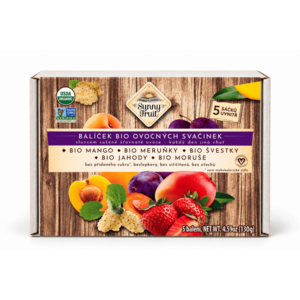 Sunny Fruit Balíček BIO ovocných svačinek 130 g obraz