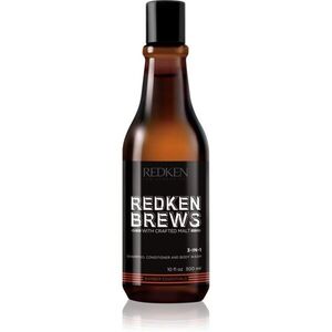 Redken Brews 3 v 1 šampon, kondicionér a sprchový gel 300 ml obraz