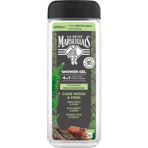 Le Petit Marseillais Jalovec & Kapradí sprchový gel 4 v 1 pro muže 400 ml obraz