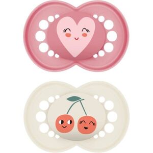 MAM Original 6+ months dudlík Pink/ Beige 2 ks obraz