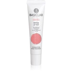 BasicLab Dermocosmetics Beauties lesklý balzám na rty s peptidy odstín 100/Bubble Gum 15 ml obraz