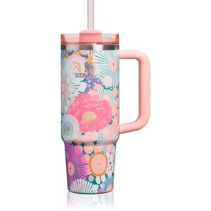 Stanley Quencher H2.O FlowState™ Tumbler nerezový tumbler s brčkem střední sorbet wildflower 1 ks obraz