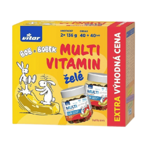 VITARKids Multivitamin Bob a Bobek želé 2 x 40 kusů obraz
