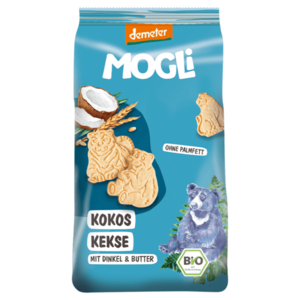 MOGLI Kokosové sušenky s certifikací Demeter 3r+ BIO 125 g obraz