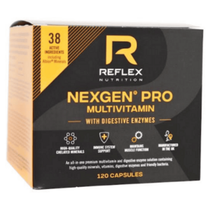 REFLEX NUTRITION Nexgen PRO+ multivitamin digestive enzymes 120 kapslí obraz