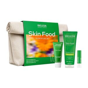 WELEDA Dárkové balení kosmetická taštička Skin Food Glow ritual set obraz
