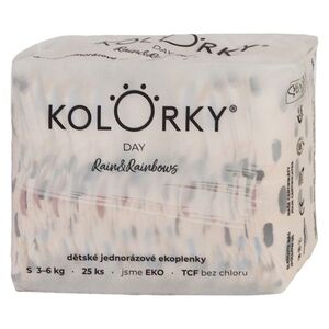 KOLORKY DAY Jednorázové EKO plenky déšť & duhy S (3-6 kg) 25 kusů obraz