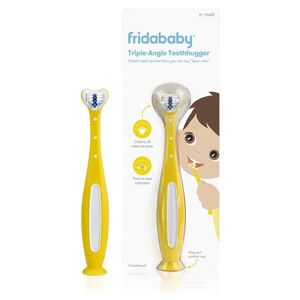 FRIDABABY Tooth hugger 3D zubní kartáček žlutý 1 kus obraz