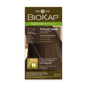 BIOKAP Nutricolor Delicato 5.34 Medová kaštanová barva na vlasy 140 ml obraz