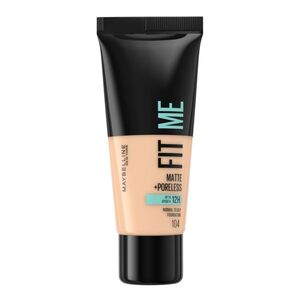 Maybelline Fit me Matte + Poreless odstín 104 Soft Ivory make-up 30 ml obraz