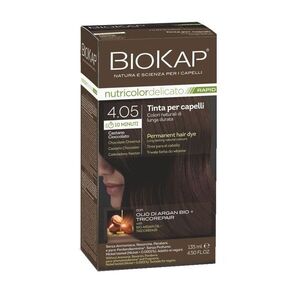 BIOKAP Nutricolor Delicato Rapid 4.05 Čokoládově kaštanová barva na vlasy 135 ml obraz