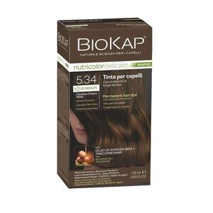 BIOKAP Nutricolor Delicato Rapid 5.34 Medově kaštanová barva na vlasy 135 ml obraz