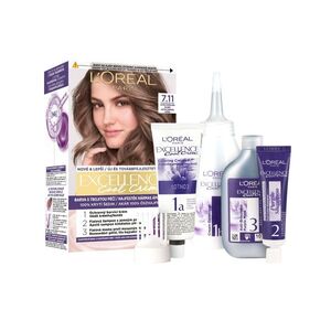 Loréal Paris Excellence Cool Creme odstín 7.11 ultra popelavá blond barva na vlasy obraz