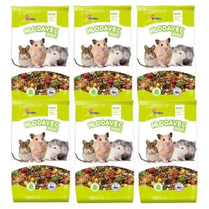 Akinu Kompletní menu krmivo pro malé hlodavce 6 x 1 kg obraz