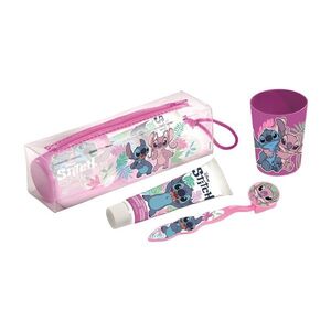 Air-Val Stitch Set dentální hygieny zubní kartáček, zubní pasta a pohárek 3 ks obraz
