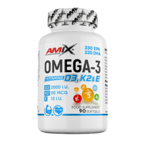 Amix Nutrition Omega 3 D3+K2+E - 90 kapslí obraz