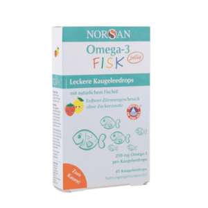 Norsan Omega-3 Fisk žvýkací bonbony 45 ks obraz