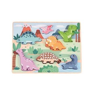 Lelin Dřevěné 3D puzzle - dinosauři obraz