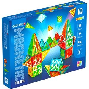 Geomag Magnetic Tiles magnetická stavebnice 60 dílků obraz