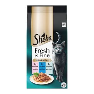 Sheba Fresh&Fine mix losos/tuňák/pstruh kapsička 6x50 g obraz