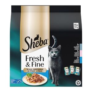 Sheba Fresh&Fine rybí výběr kapsička 15x50 g obraz