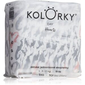 Kolorky Day Hearts jednorázové pleny 19 ks obraz