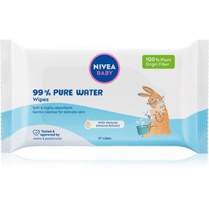 NIVEA BABY Pure Water osvěžující vlhčené ubrousky 57 ks obraz