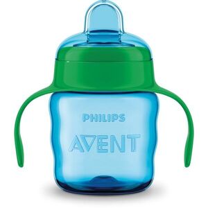 Philips Avent Classic SCF551/05 6 m+ hrnek s držadly Blue 200 ml obraz