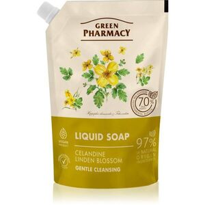 Green Pharmacy Celandine & Linden tekuté mýdlo na ruce – náhradní náplň 460 ml obraz