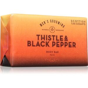 Scottish Fine Soaps Thistle & Black Pepper tuhé mýdlo 220 g obraz