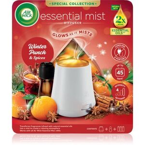 Air Wick Essential Mist Winter Punch & Spices aroma difuzér s náplní + baterie 20 ml obraz