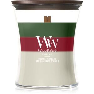 Woodwick Trilogy Holiday Garland vonná svíčka s dřevěným knotem 275 g obraz
