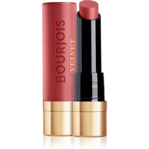 Bourjois Rouge Velvet The Lipstick dlouhotrvající rtěnka s matným efektem odstín 49 Maca Rose 2.4 g obraz